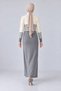 Women's striped detail polo collar knit dress - 3