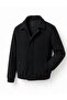 Harrington Zippered Bomber Cashmere Jacket - Slim Fit Classic Collar - 5