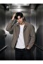 Harrington Zippered Bomber Cashmere Jacket - Slim Fit Classic Collar - 2