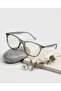 Vista Smoked Blue Light Filtered Screen Glasses with Metal Hinges and Replaceable Glass - 5