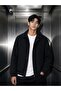 Harrington Zippered Bomber Cashmere Jacket - Slim Fit Classic Collar