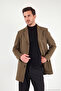 Normal Fit Single Slit Buttoned Mono Collar Cashmere Coat Men's Coat 584002000 - 3