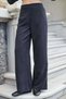 Women's Crush Cupra High Pocket Elastic Waist Wide Leg Pants-Black - 4