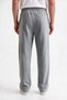 Men's Baggy Gray Sweatpants Winter Style with Side Piping and Zipper Pockets - 3