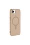 iPhone 16E Compatible Case Magsafe Supported Aris Silicone Cover - Cream - T42744 - 2
