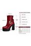 Platform Heel Belt-Detached Boot with Detailing on the Belt 12 cm Heel Length - 6