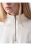 Vizyon New Season Beige Printed Oversize Women's Sweatshirt - 7