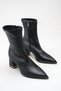 Women's Pointed-Toe Mid-Heel Skin Shoes - 4