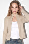 High Neck Long Sleeve Glitter Buttoned Top - 3