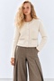 Pearl Detailed Knitted Cardigan – Buttoned, Pocketed, Stylish Women's Cardigan - 2