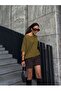 T3379 Mesh Knit Sweater with Lace on the Bottom - 3