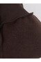 Ozmarka New Season Brown Polka Dot Oversize Women's Thick Sweatshirt - 8