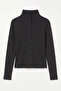 High Neck Long Sleeve Glitter Buttoned Top - 7