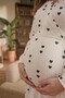 Allesa Ruffle Detailed Maternity and Postpartum Knitted Dressing Gown - 3