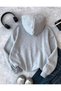 Women's Street Style Lip Print Hooded Sweatshirt - 5