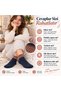 Women's Silvery 3-Piece Ankle Booties Socks |   Seamless Towel Structure, Soft and Comfortable Daily Socks - 4