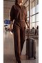 Full-Length Zippered Oysho Fabric Top and Bottom Set - 4