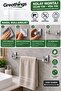 42 cm Chrome Metal Long Towel Holder Adhesive Mounting Wall Type Bathroom Towel Rack - 3