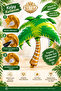 Palm Tree Foil Balloon 91X80.5 cm Tropical Party Birthday Decoration Balloon - 4