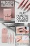 Eyebrow Tweezers Set with Leather Case 4-Piece Stainless Steel Ingrown Eyelash Nose Hair Removal Tweezers Hair Removal Set 723648 - 8