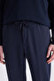 Ds Damat Relaxed Fit (Pile-Free) Navy Blue Dobby Jogger Pants - 2