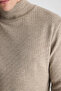 Ds Damat Regular Fit Mink Sweater - 2