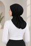 Women's Hijab Bonnet. Black Neck-Collar Cap Suitable for Sports and Daily Use - 2