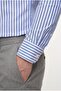 Ds Damat Navy Blue Striped Shirt - 3