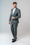 Ds Damat Slim Fit Smoked Plain Wool Suit - 2