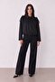 Women's Black Epaulet Suede Bomber Jacket