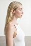 Women's Ecru Strappy Camisole Athlete Top - 4