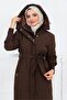 Women's Belted Montana Fabric Coat - 5
