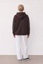 Women's Brown Appliqué Detailed Hooded T-Shirt - 4