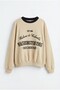 Women's Beige Embroidery Detailed Sweatshirt - 2