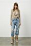 Women's Beige Draped Front Blouse - 3