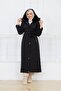 Women's Fur Detailed Belted Montana Fabric Coat - 7