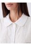 Ozmarka New Season White Floral Embroidered Brode Women's Shirt - 3