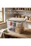 30L Capacity Rectangular Clear Plastic Storage Box with Tight Lid, Fridge and Kitchen Organizer - 3