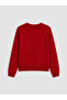 Özmarka New Season Red Stone Oversize Women's Knitwear Sweater - 7
