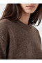 Xside Brown Crew Neck Women's Knitwear Sweater - 3