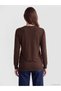 Lcw Grace Brown Crew Neck Striped Women's Knitwear Sweater - 3