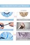 3Pcs Reusable Double Layer Satin Lined Shower Cap, Waterproof Bath Cap with Soft Satin Inter - 7