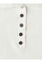 Ozmarka New Season White Polo Collar Women's Knitwear Sweater - 7