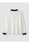 Özmarka New Season White V-Neck Women's Knitwear Cardigan - 6