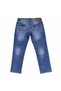 Men's Slim Fit Stretch Washed Blue Jeans – Classic Everyday Comfort - 4