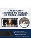 مرآة إضاءة LED قابلة لإعادة الشحن لجميع السيارات (أبيض) (أسود) - 7