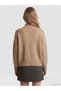 Vizyon New Season Brown Half Turtleneck Women's Knitwear Sweater - 4