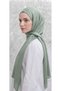 Krınkıl Shawl Breathable, Flexible and Easy to Shape Lightweight Design Silky Fabric Made of Cocoon Cotton Green 90 X 195 - 2