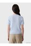 Vizyon New Season Blue Crew Neck Women's Knitwear Cardigan - 4