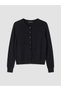 Ozmarka New Season Black Crew Neck Long Sleeve Women's Knitwear Cardigan - 5